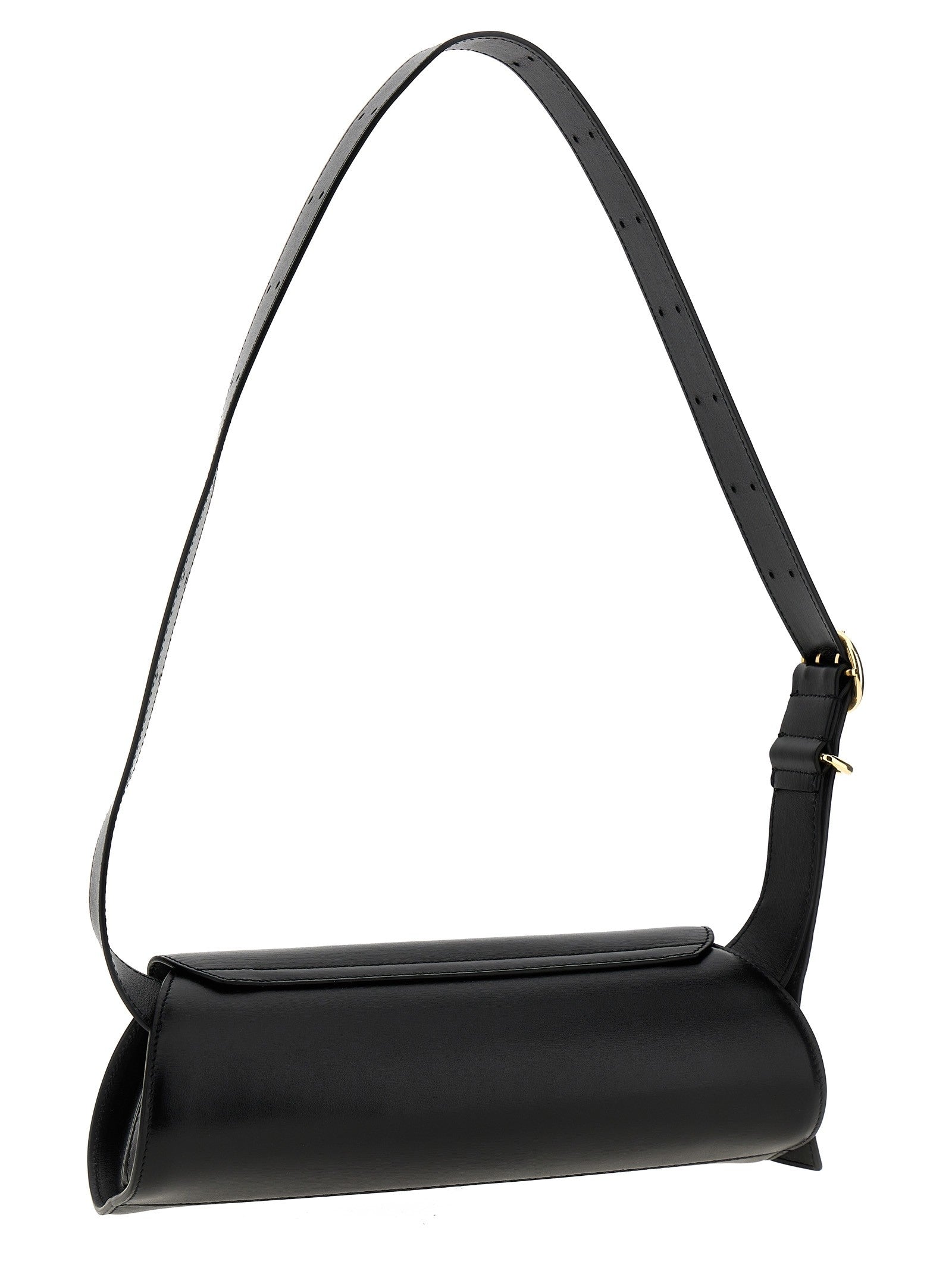 Jil Sander Cannolo Small Shoulder Bag Black