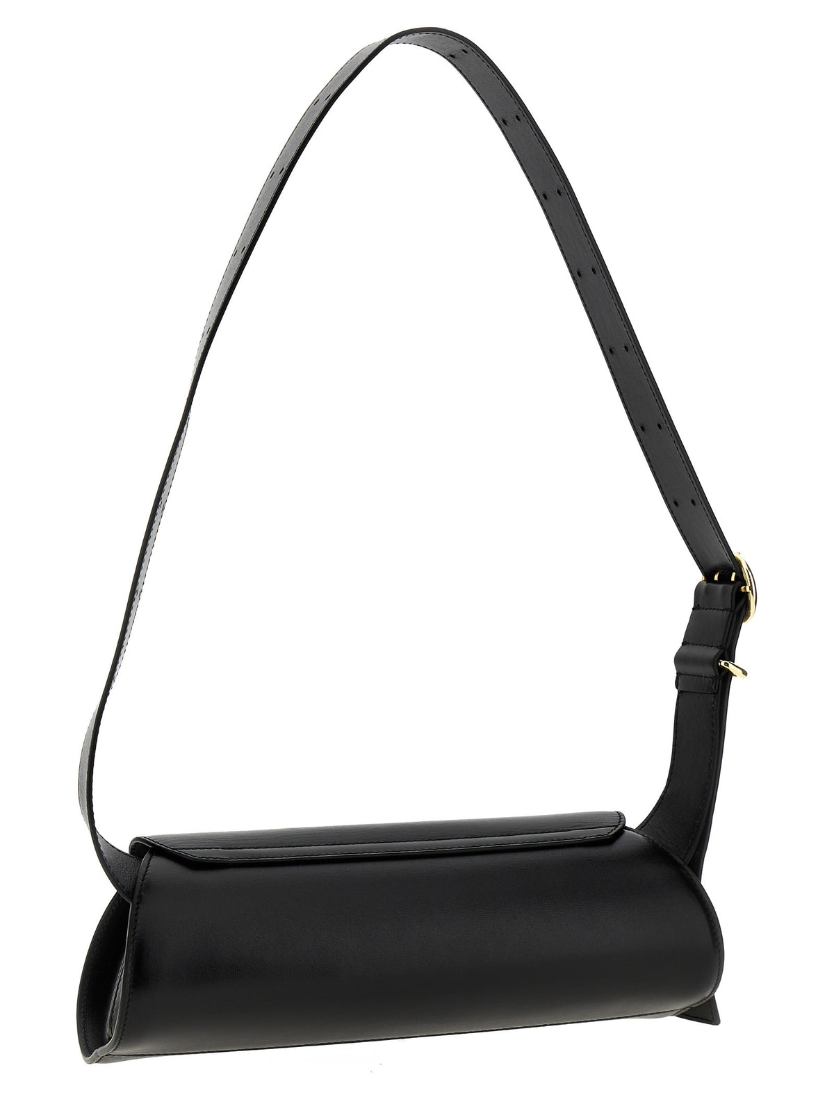Jil Sander Cannolo Small Shoulder Bag Black, view 2