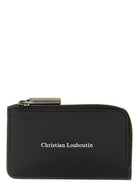 Christian Louboutin Canopy Zip Card Holder Black