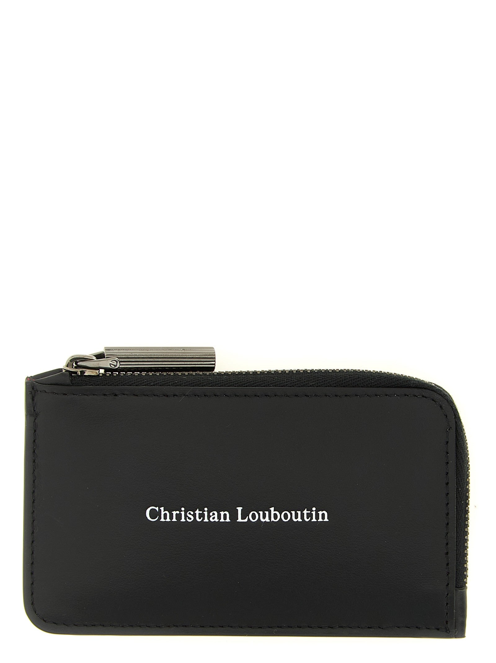 Christian Louboutin Canopy Zip Card Holder Black