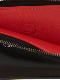 Christian Louboutin Canopy Zip Card Holder Black