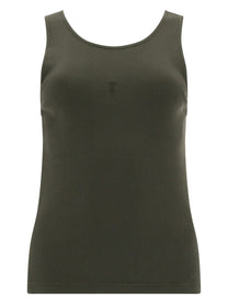 Saint Laurent Women's Canotta Cassandre Green
