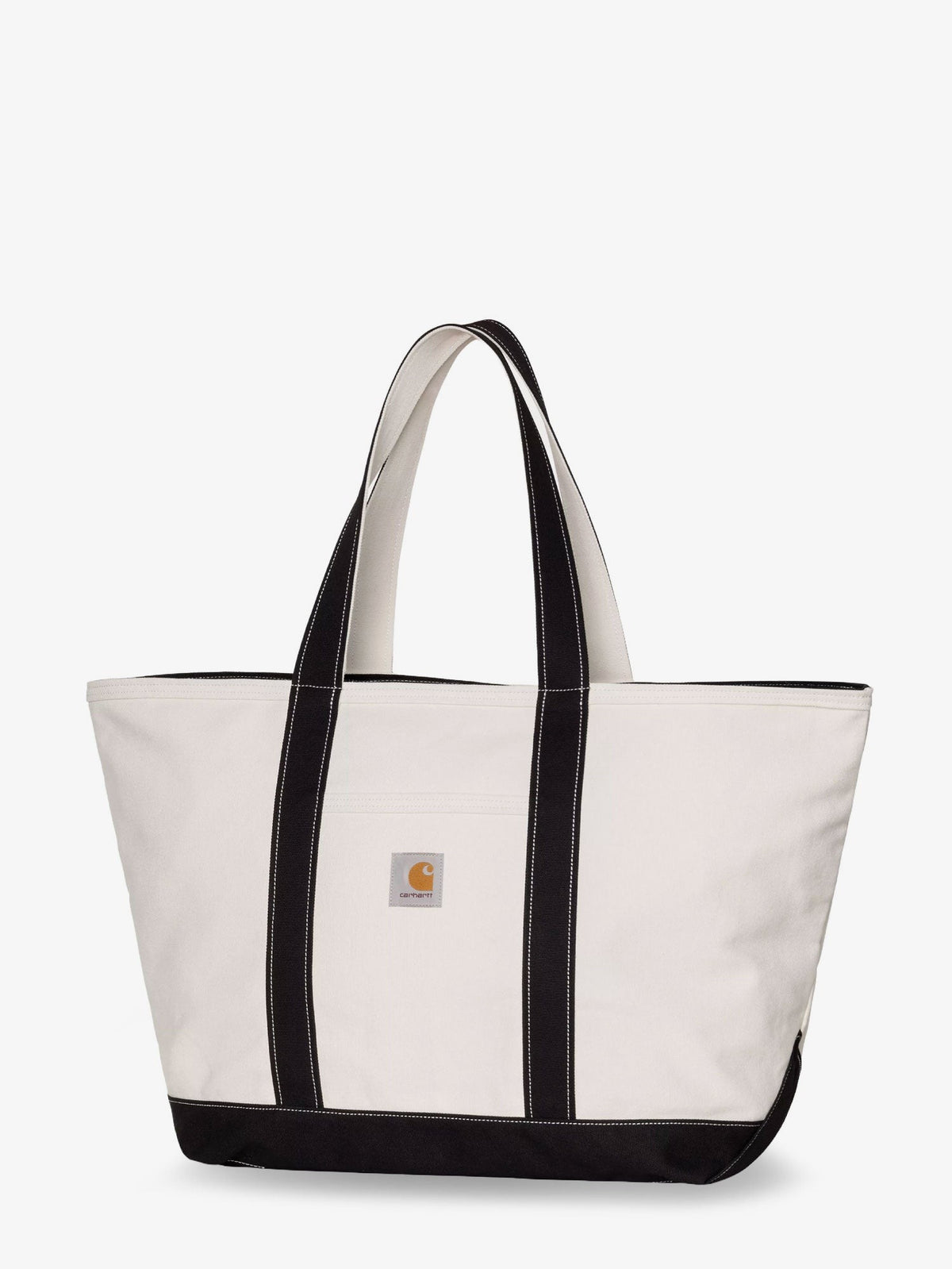 Carhartt Wip Men's Canvas Beach Tote Shopping Bag White, view 3