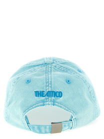 The Attico Canvas Cap Blue