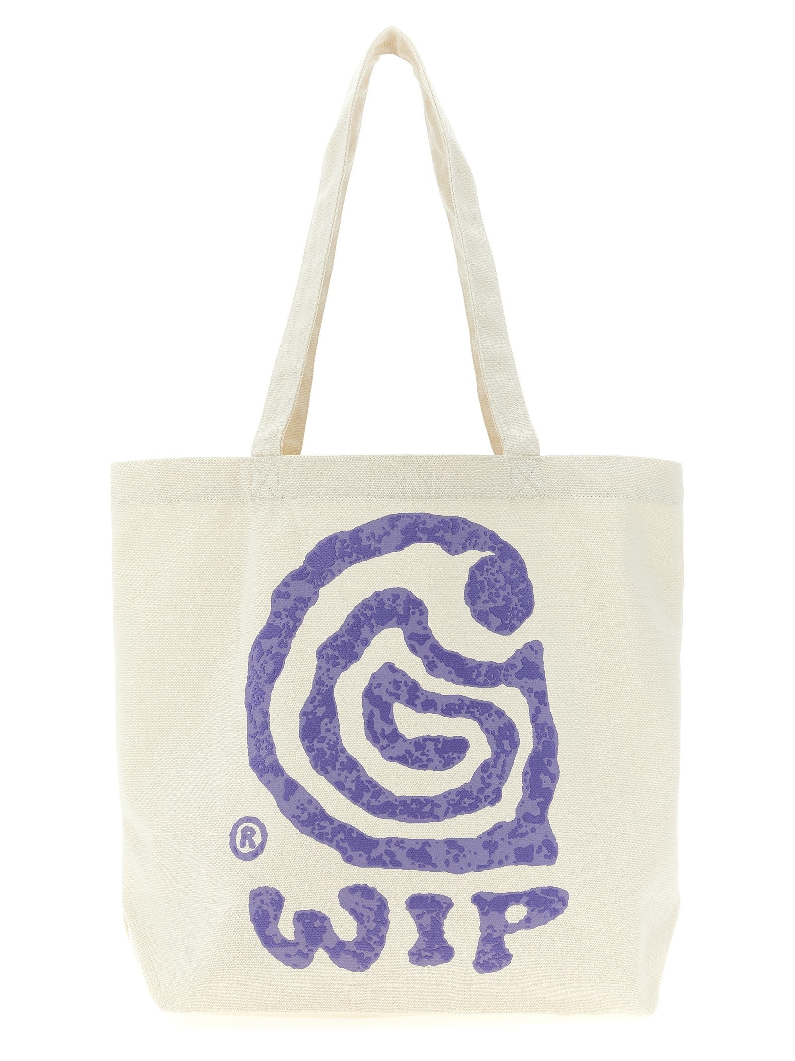 Carhartt Wip Canvas Graphic Tote Shopping Bag White