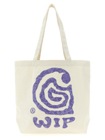 Carhartt Wip Canvas Graphic Tote Shopping Bag White