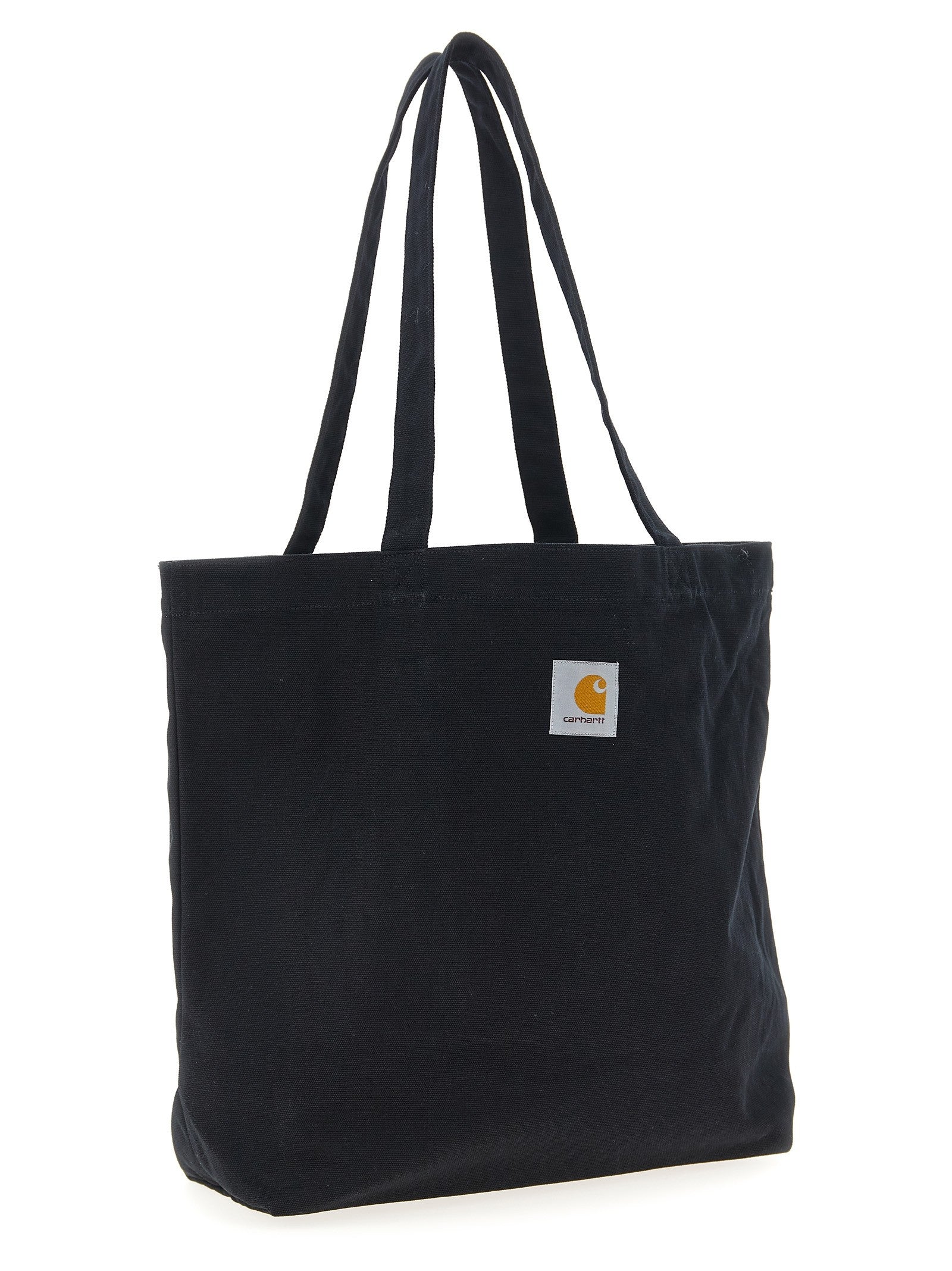 Carhartt Wip Canvas Graphic Tote Shopping Bag Black