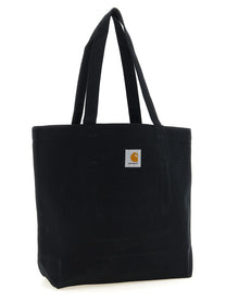 Carhartt Wip Canvas Graphic Tote Shopping Bag Black