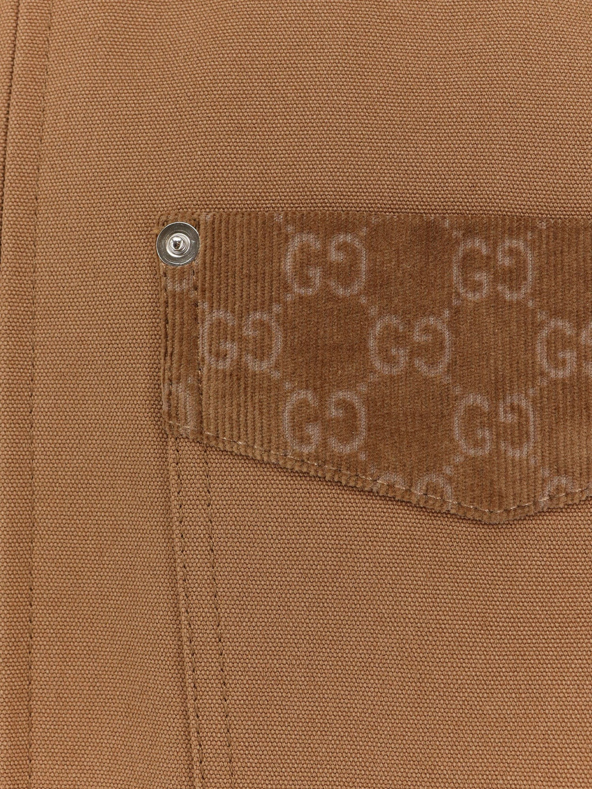 Gucci Men's Canvas Jacket Beige, view 5