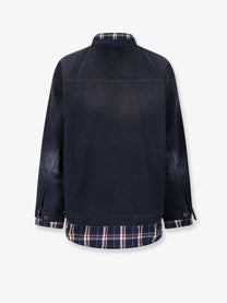 Balenciaga Men's Canvas Jacket Blue Balenciaga