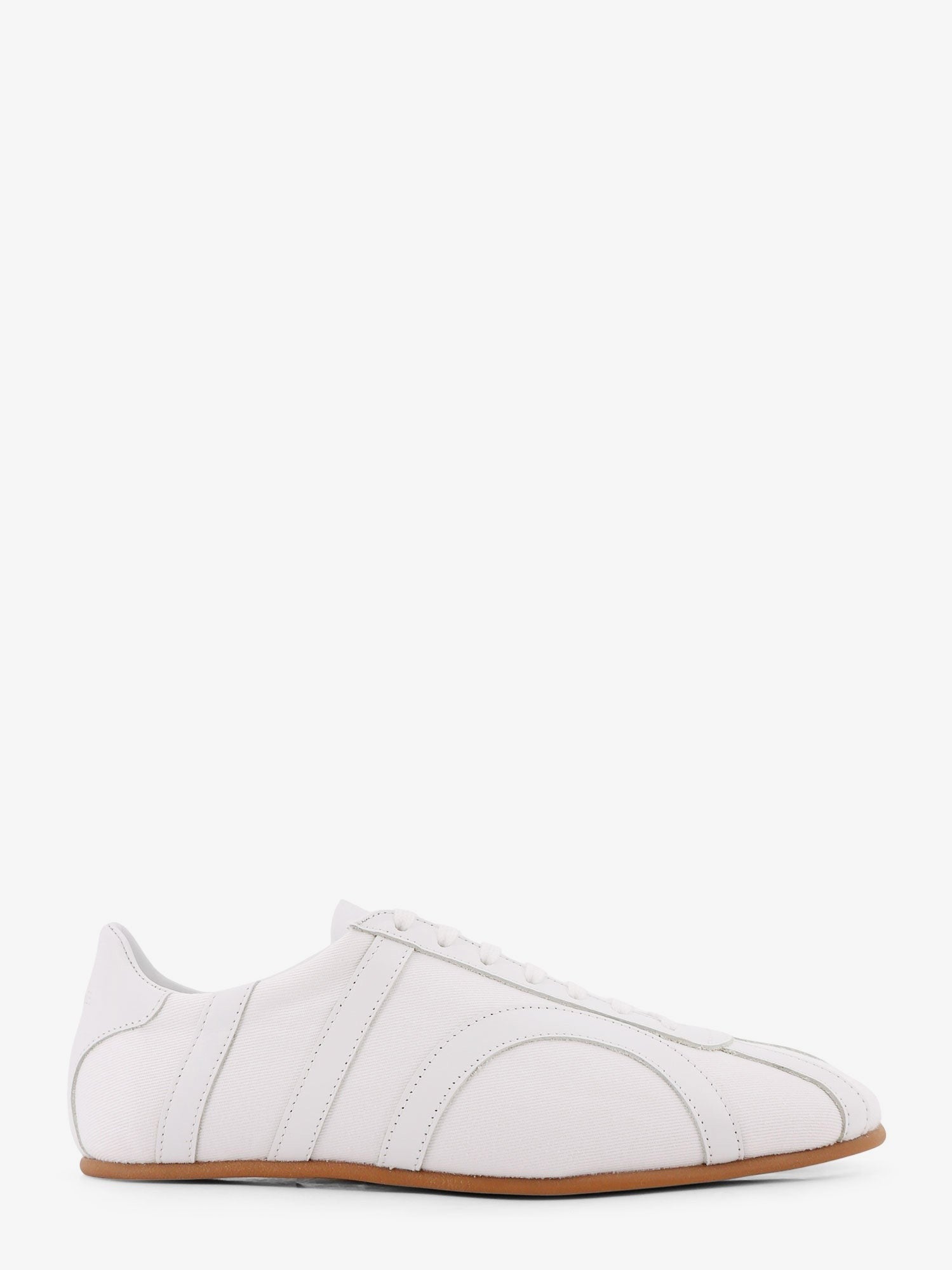 Toteme Women's Canvas Low Top Sneakers White Toteme