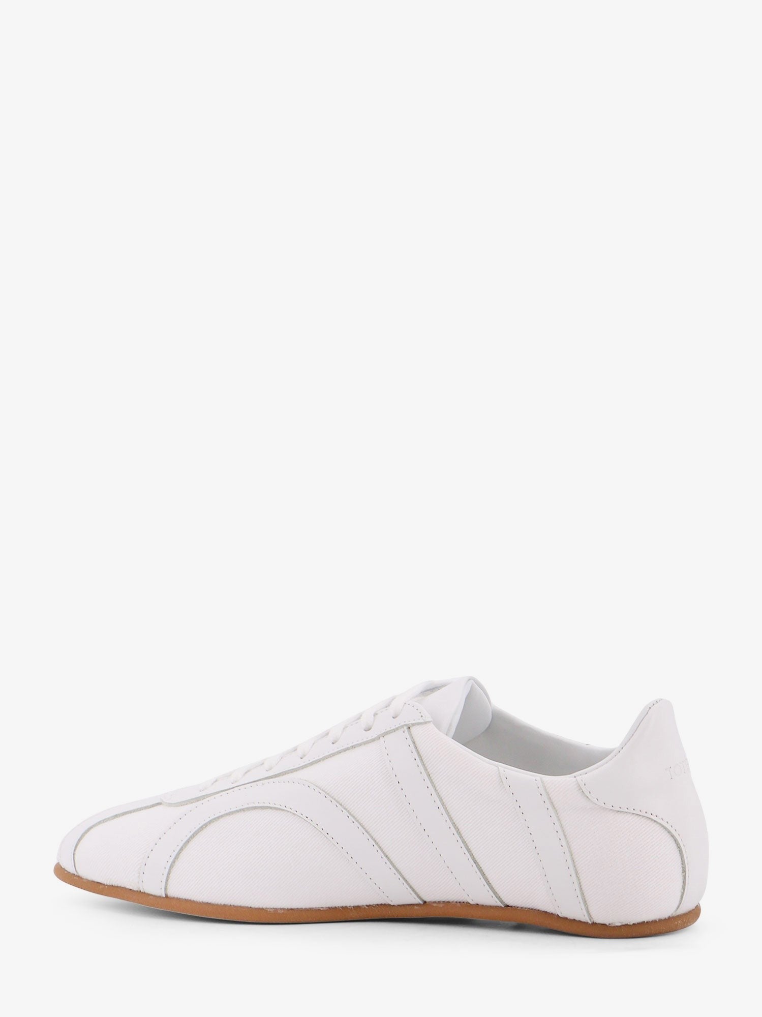 Toteme Women's Canvas Low Top Sneakers White Toteme