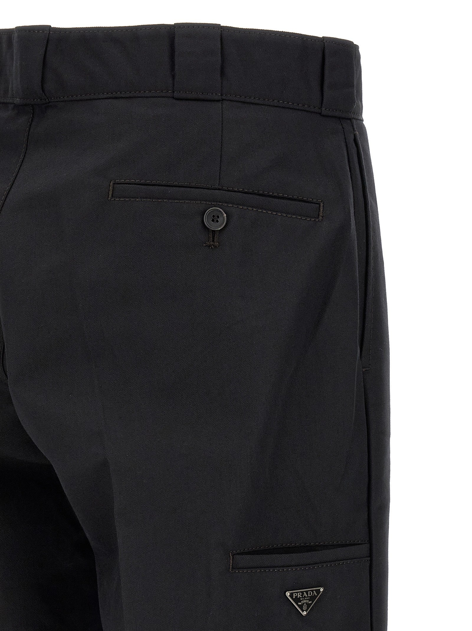 Prada Canvas Pants Black