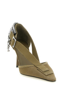 Prada Canvas Pumps Green
