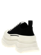 Alexander McQueen Canvas Sack Sneakers White, view 3