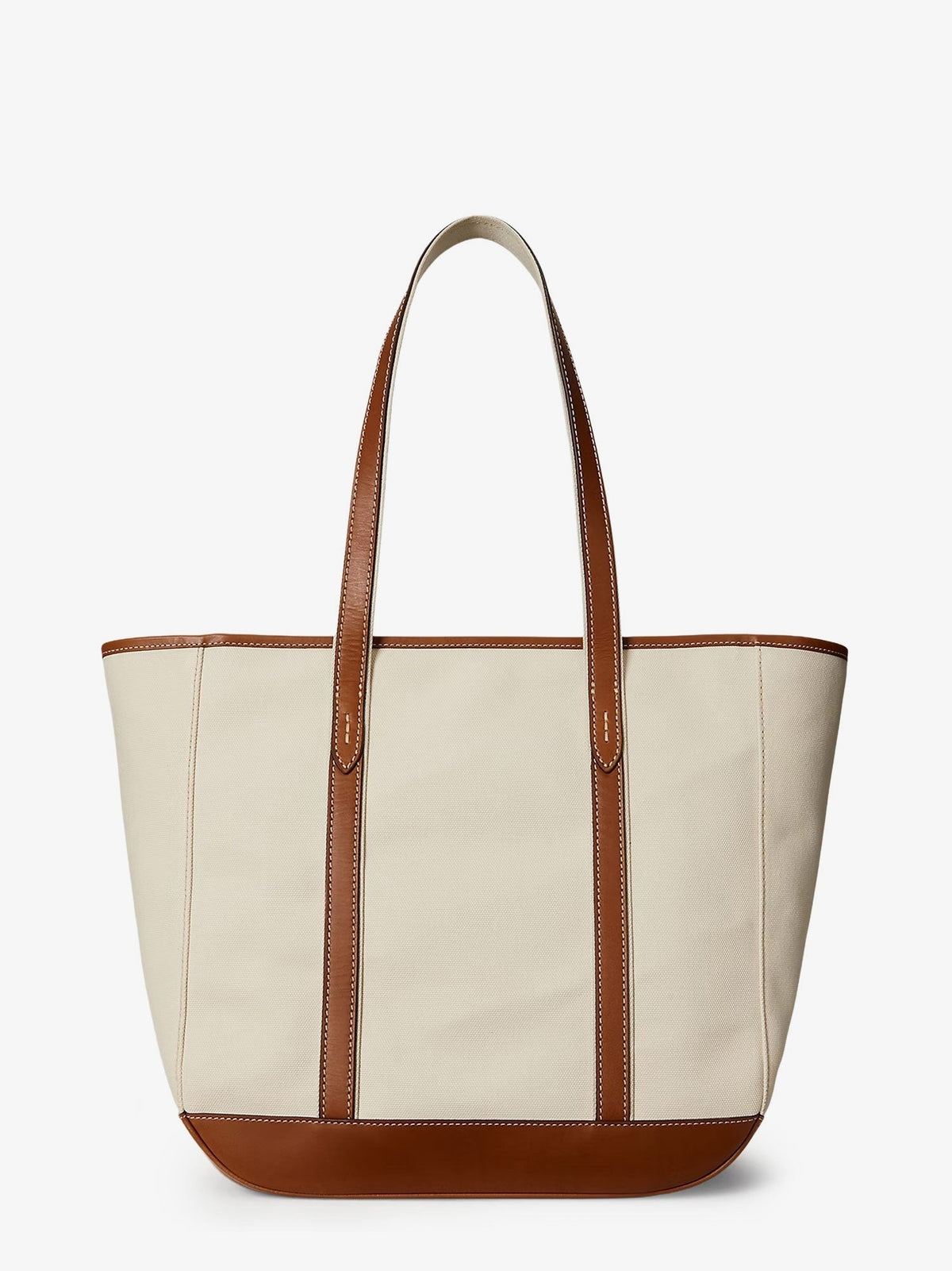 Polo Ralph Lauren Women's Canvas Shopping Bag White, view 2