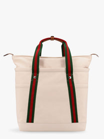 Canvas Shopping Bag With Web Details