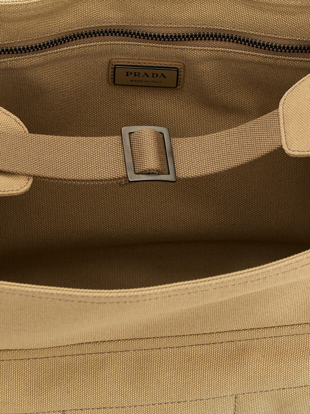 PRADA Canvas Shoulder Strap Beige