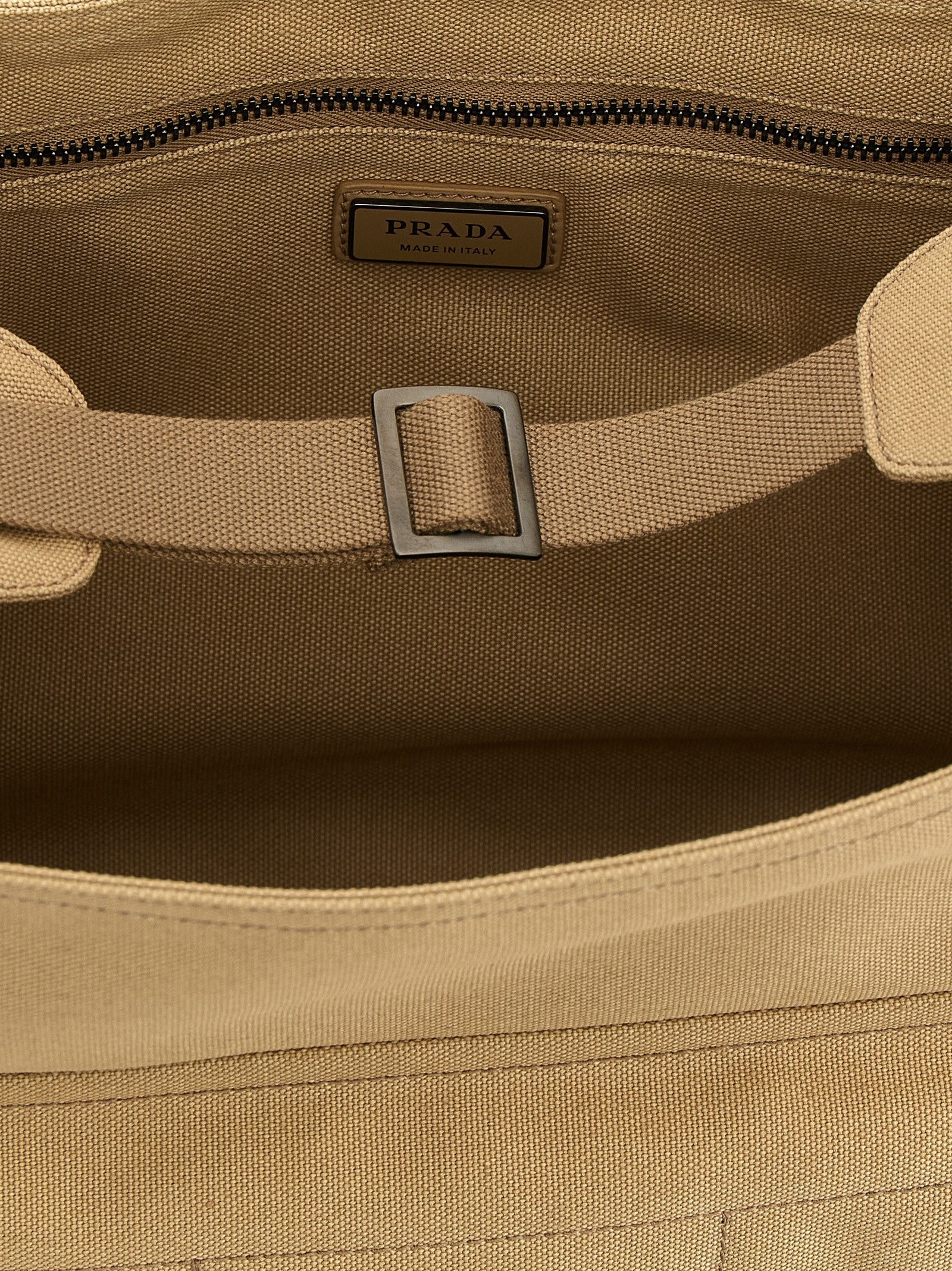 PRADA Canvas Shoulder Strap Beige