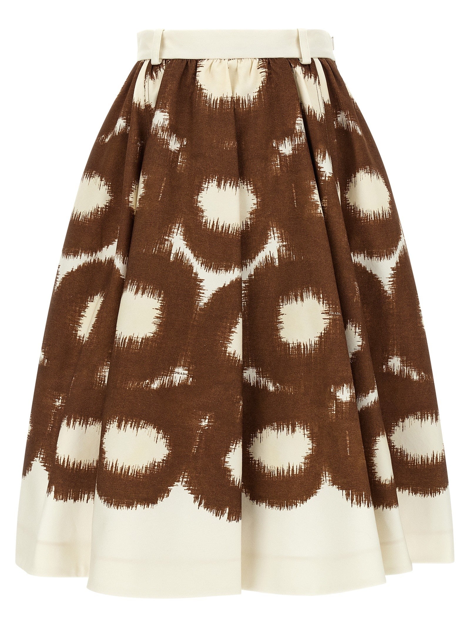 PRADA Canvas Skirt Brown
