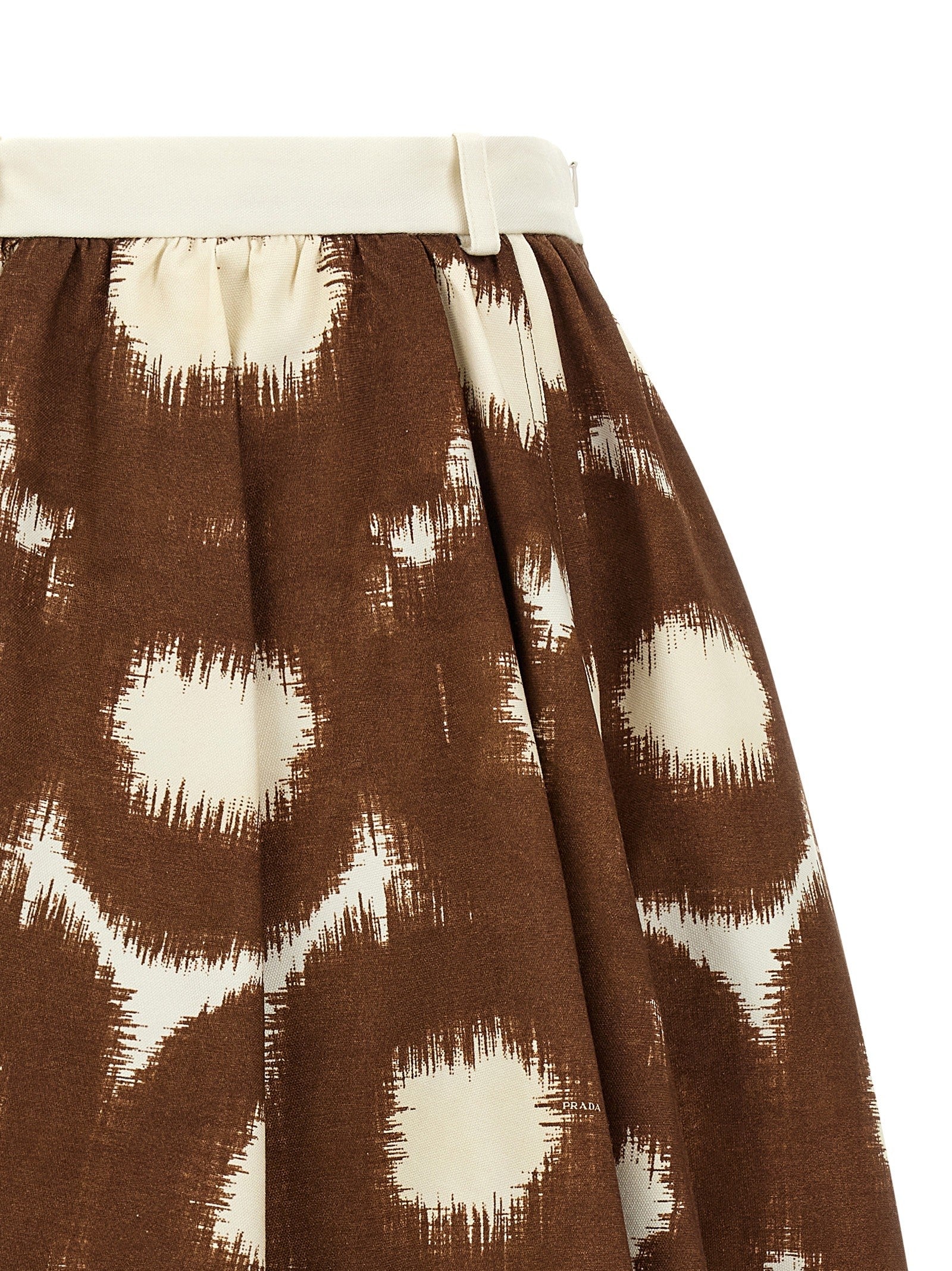 PRADA Canvas Skirt Brown