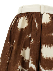PRADA Canvas Skirt Brown