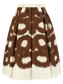 PRADA Canvas Skirt Brown