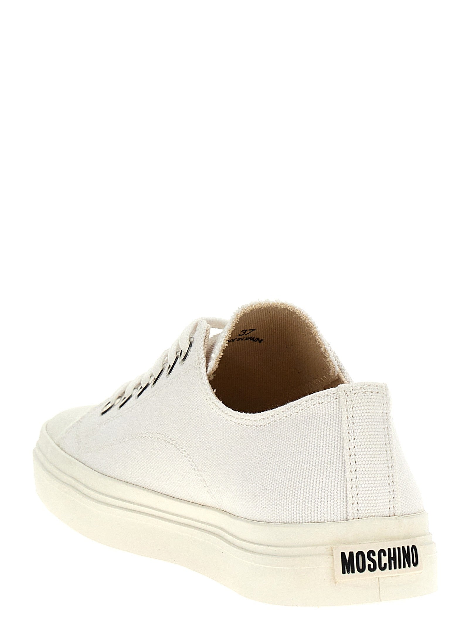 Moschino Canvas Sneakers White