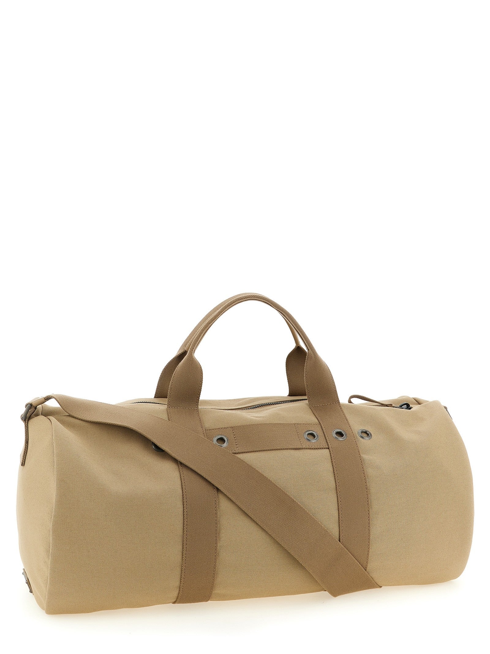 PRADA Canvas Travel Bag Beige