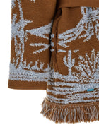 Alanui Canyon Spirit Cardigan Brown