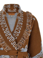 Alanui Canyon Spirit Cardigan Brown