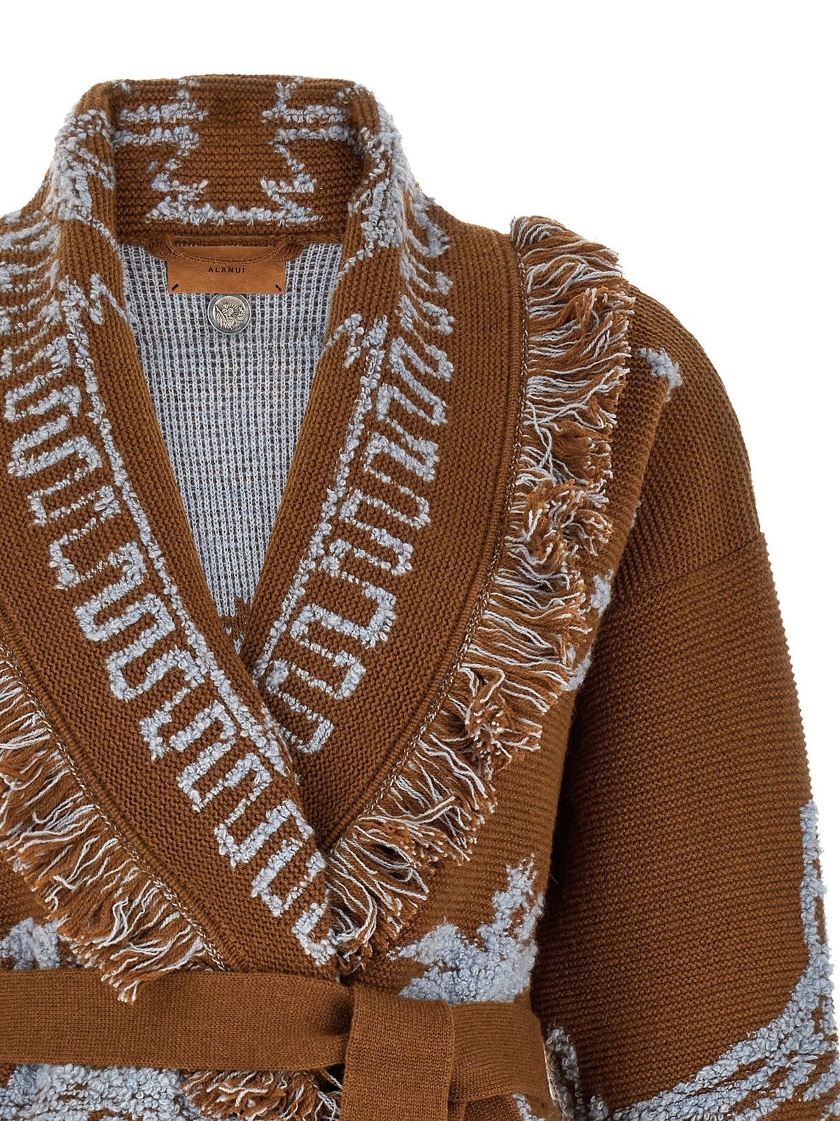 Alanui Canyon Spirit Cardigan Brown