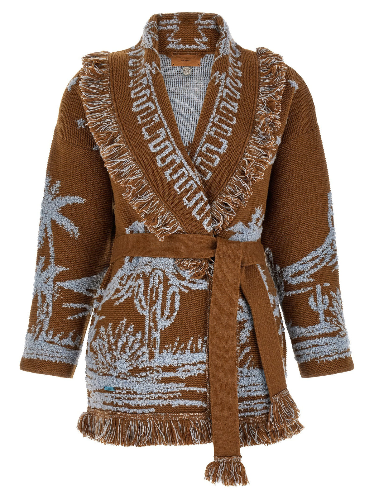Alanui Canyon Spirit Cardigan Brown
