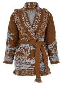 Alanui Canyon Spirit Cardigan Brown