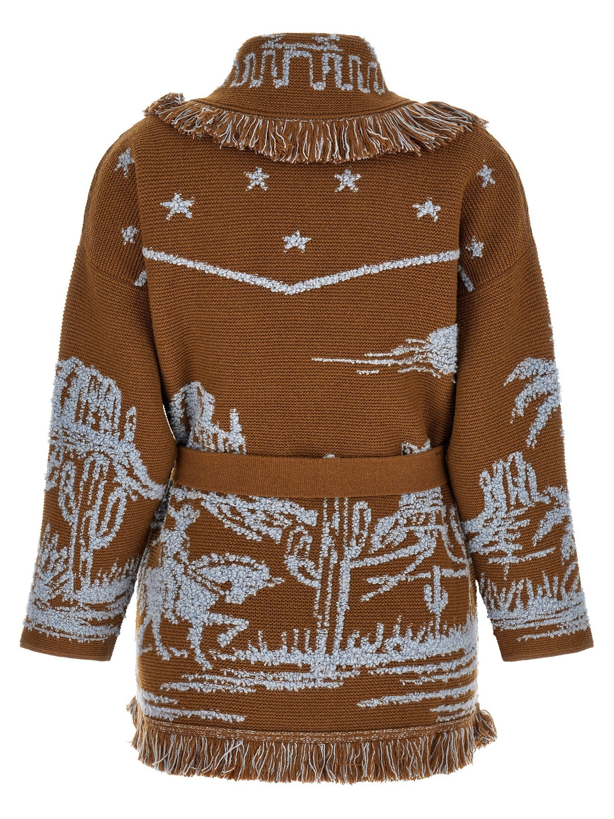 Alanui Canyon Spirit Cardigan Brown