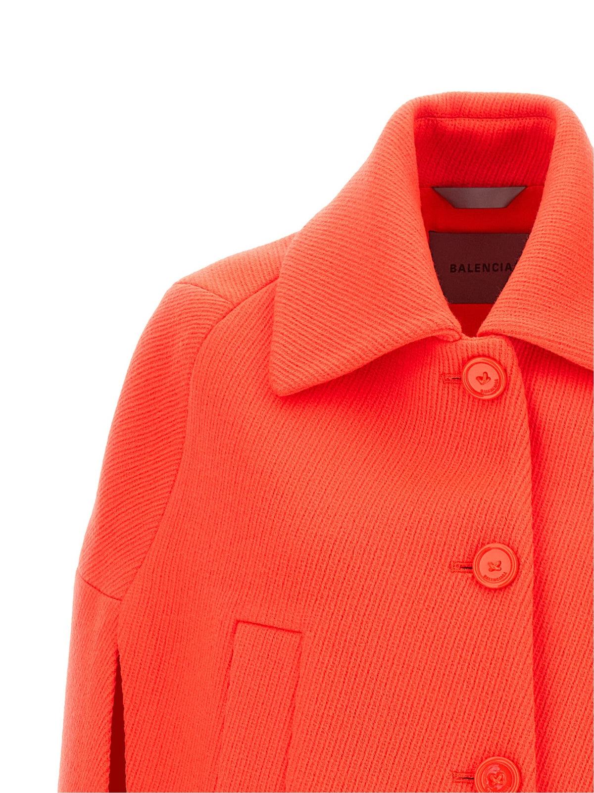Balenciaga Cape Coat Orange