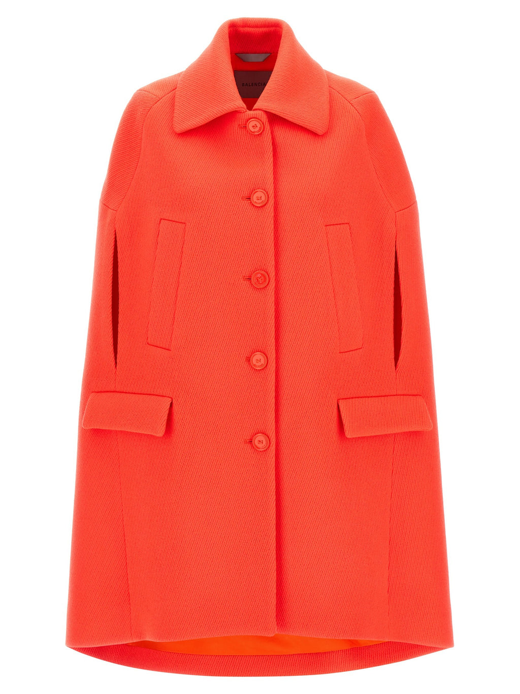 Balenciaga Cape Coat Orange