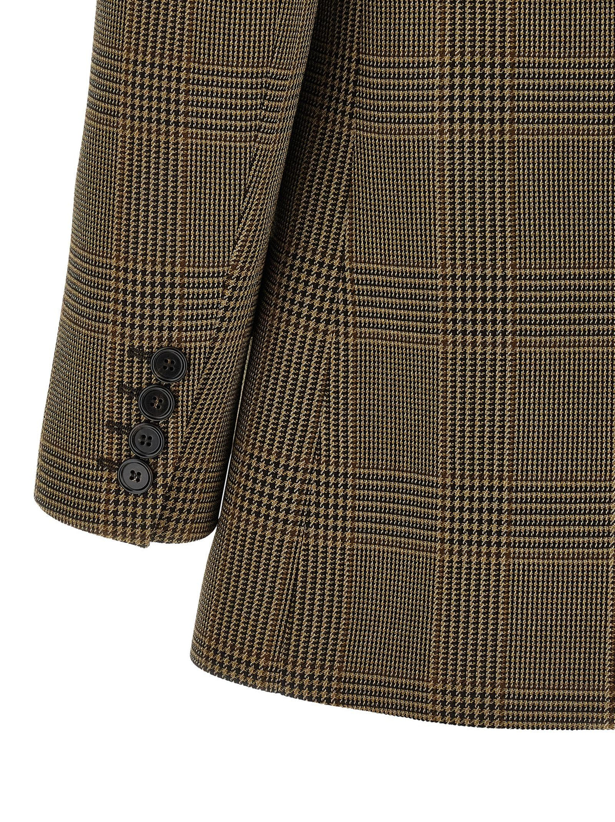 Chloé Cape Detail Blazer Brown, view 4