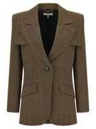 Chloé Cape Detail Blazer Brown
