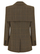 Chloé Cape Detail Blazer Brown