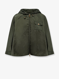 Moncler Women's Cape Nylon Jacket Black