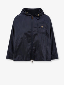 Moncler Women's Cape Nylon Jacket Blue