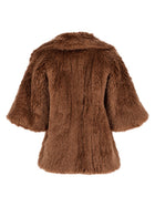 Max Mara Women's Wool Dalla Texture Soffice Cape Beige