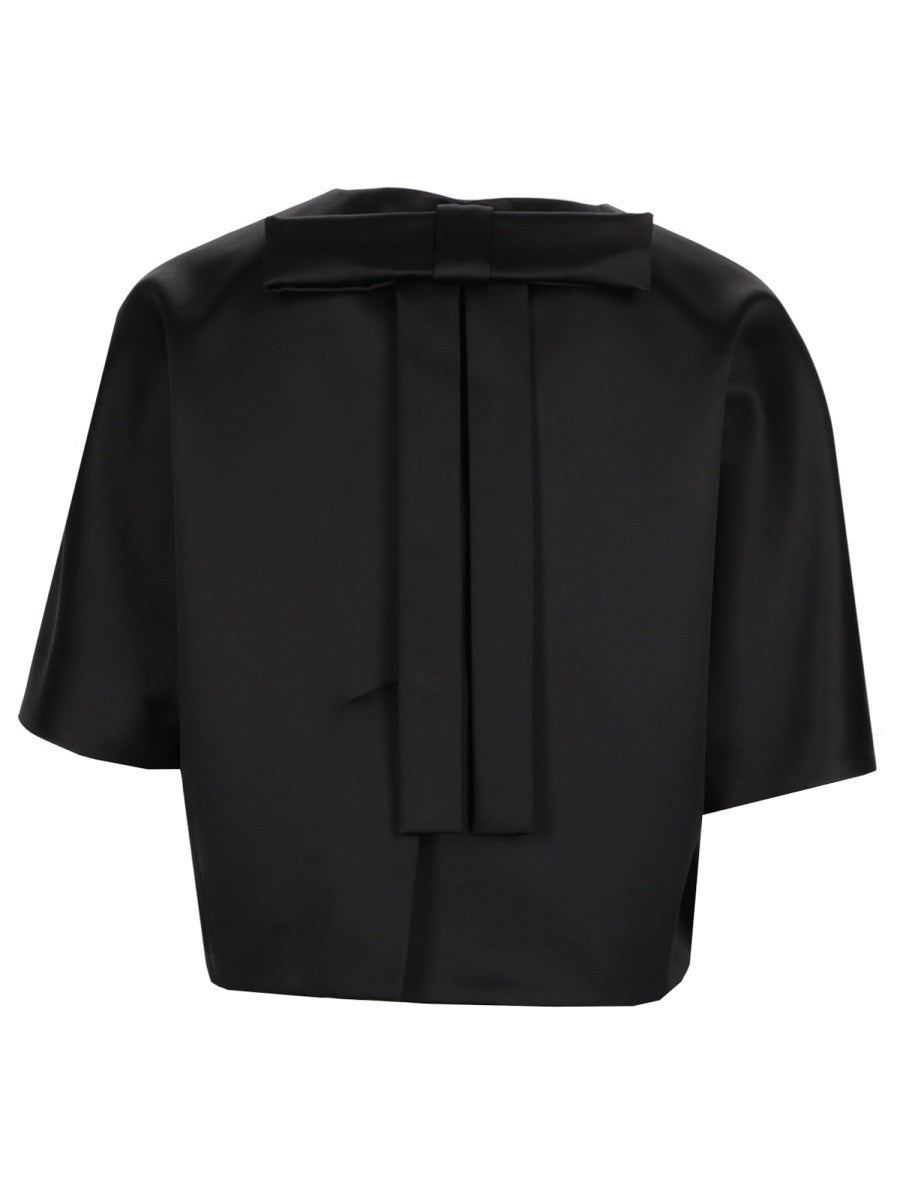 Max Mara Women's Cappa in Raso Omelia Black