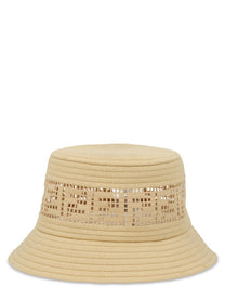 Fendi Women's Cappello Bucket in Rafia Beige