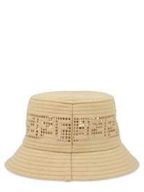 Fendi Women's Cappello Bucket in Rafia Beige