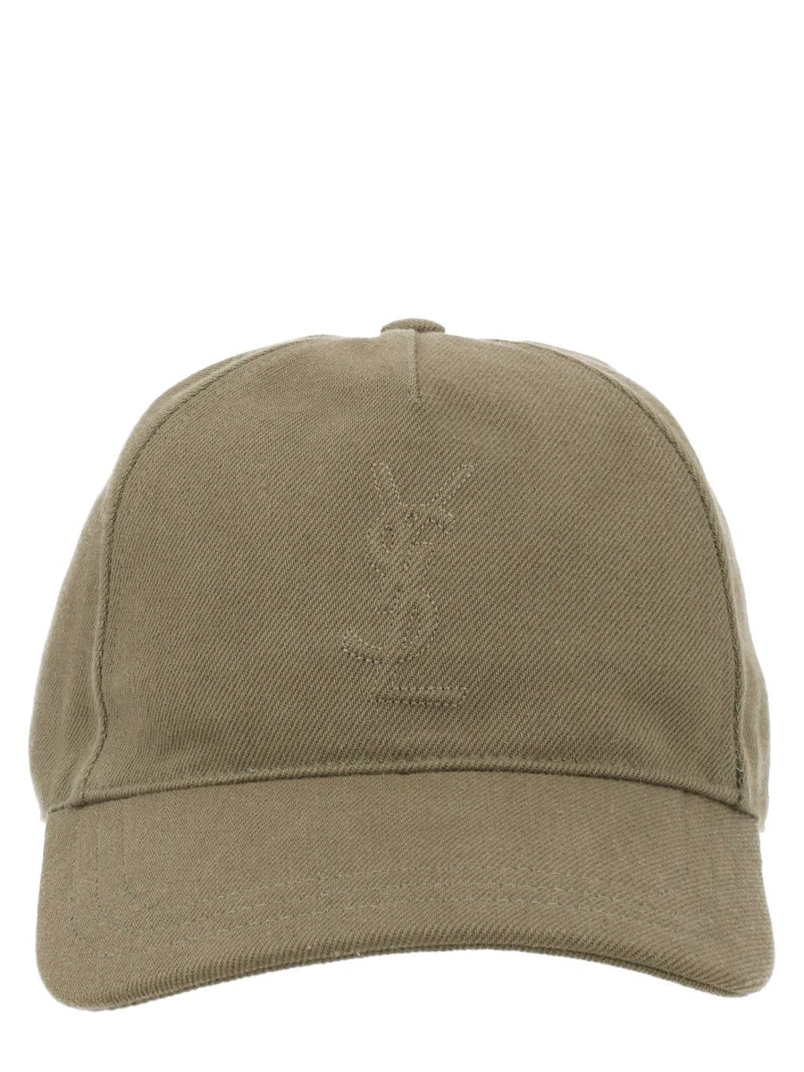 Saint Laurent Men's Cappello DA Baseball Cassandre Brown