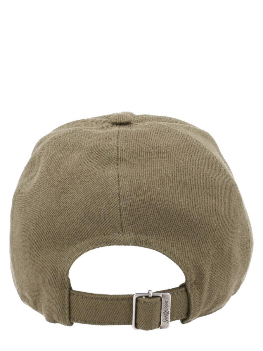 Saint Laurent Men's Cappello DA Baseball Cassandre Brown