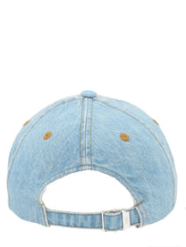 Ami Paris Unisex Cappello Da Baseball Con Ami De Cœur Blue