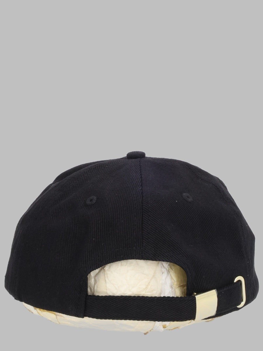 Versace Jeans Couture Men's Cappello DA Baseball Con Metallizzato Black